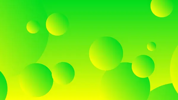 Gradient Cercle Abstrait Vert Jaune Fond Graphique Pour Conception Gabarit — Image vectorielle