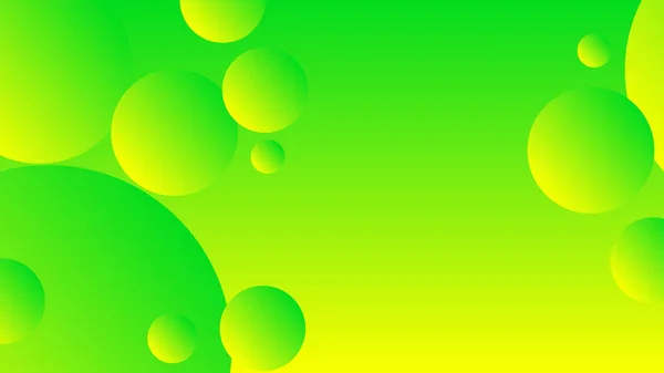 Grön Och Gul Abstrakt Cirkel Lutning Grafisk Bakgrund För Broschyr — Stock vektor
