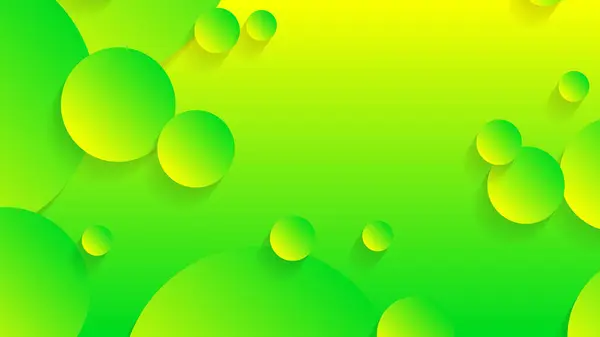 Fundo Gráfico Gradiente Círculo Abstrato Verde Amarelo Para Design Modelo — Vetor de Stock