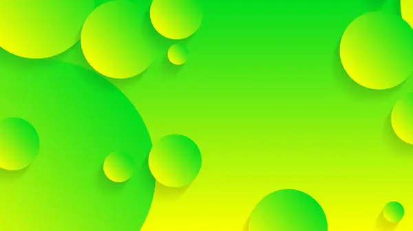 Зелено Жовте Абстрактне Коло Градієнтне Графічне Тло Дизайну Шаблону Брошури — стоковий вектор