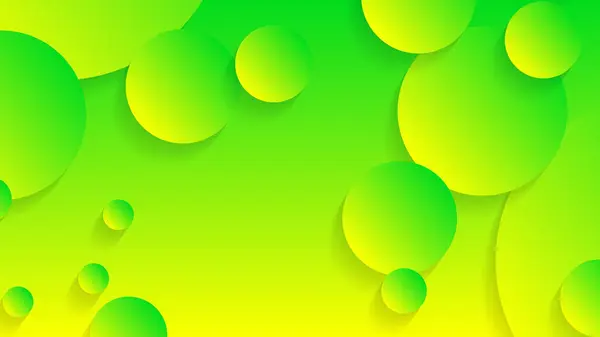 Зелено Жовте Абстрактне Коло Градієнтне Графічне Тло Дизайну Шаблону Брошури — стоковий вектор