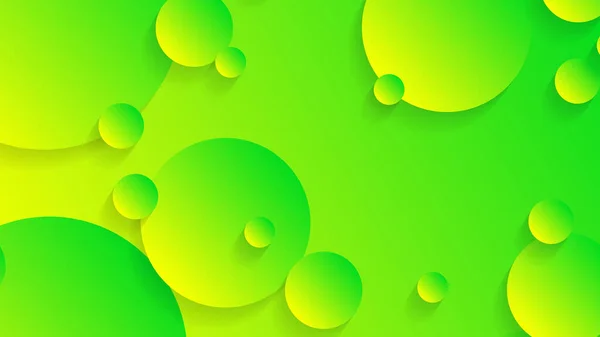 Zelené Žluté Abstraktní Kruh Gradient Grafické Pozadí Pro Brožura Leták — Stockový vektor