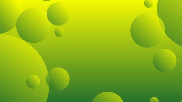 Gradient Cercle Abstrait Vert Jaune Fond Graphique Pour Conception Gabarit — Image vectorielle