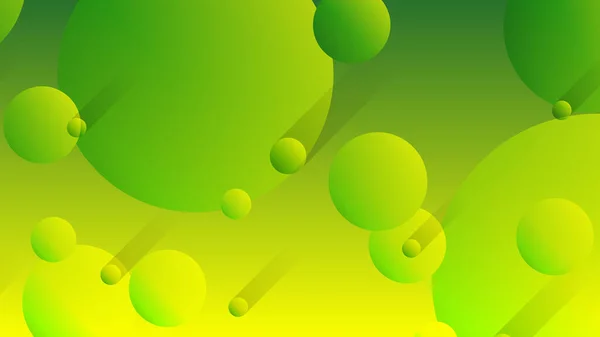 Fundo Gráfico Gradiente Círculo Abstrato Verde Amarelo Para Design Modelo —  Vetores de Stock