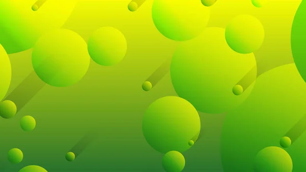 Fondo Gráfico Degradado Círculo Abstracto Verde Amarillo Para Diseño Plantilla — Vector de stock