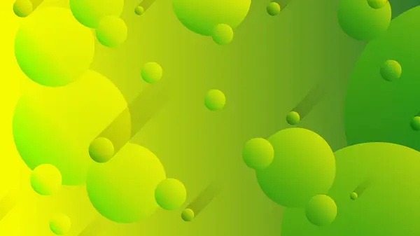 Zielony Żółty Abstrakcyjny Okrąg Gradientowe Tło Graficzne Dla Broszury Ulotki — Wektor stockowy