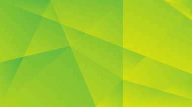 Broşür broşürü afişi tasarımı için yeşil ve sarı gradyan çokgen soyut arkaplan