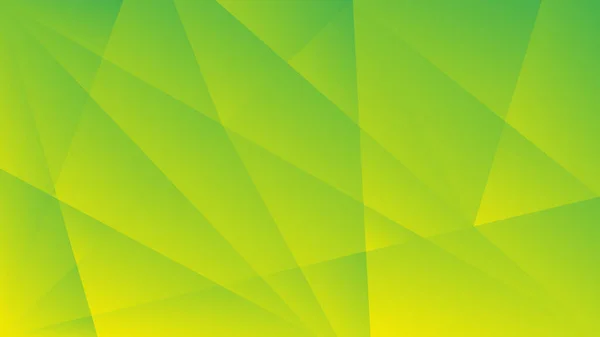 브로셔 플라이어 템플릿 디자인에 녹색과 노란색 그라디언트 다각형 추상적인 — 스톡 벡터