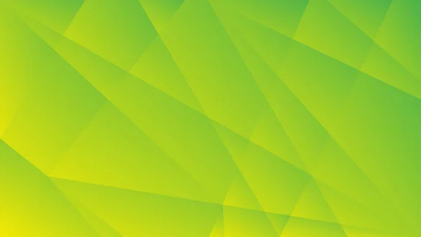 브로셔 플라이어 템플릿 디자인에 녹색과 노란색 그라디언트 다각형 추상적인 — 스톡 벡터