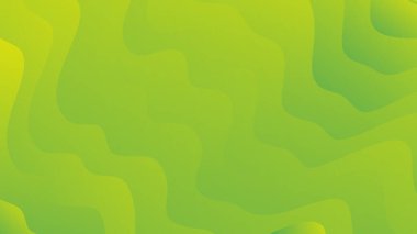 Broşür broşürü afişi tasarımı için parlak yeşil dalga modern lüks dokuma arka planı