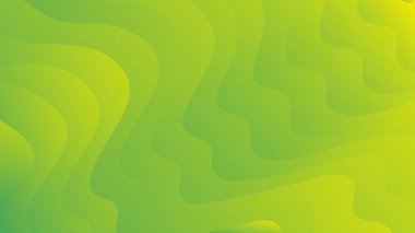 Broşür broşürü afişi tasarımı için parlak yeşil dalga modern lüks dokuma arka planı