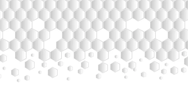 Abstrakte Geometrische Form Sechseck Hintergrund Weiße Und Graue Honig Geometrische — Stockvektor