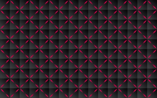 ネオンライト付きの高級幾何学抽象黒背景テクスチャ プレミアムポリゴン背景 — ストックベクタ