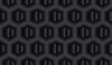 Soyut siyah geometrik arkaplan desen tasarımı çokgen şekiller