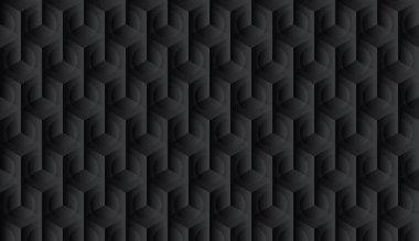 Soyut siyah geometrik arkaplan desen tasarımı çokgen şekiller