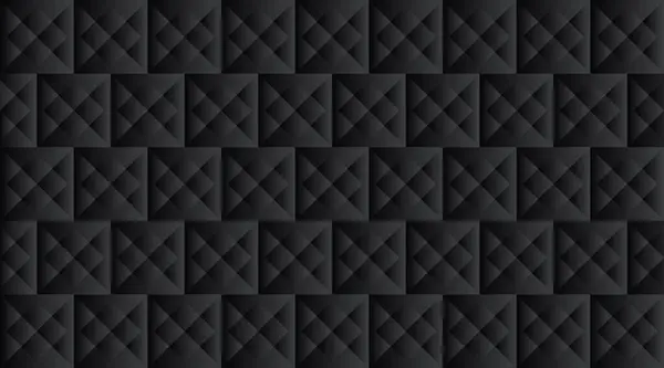Abstrait Noir Géométrique Fond Motif Conception Formes Polygonales — Image vectorielle