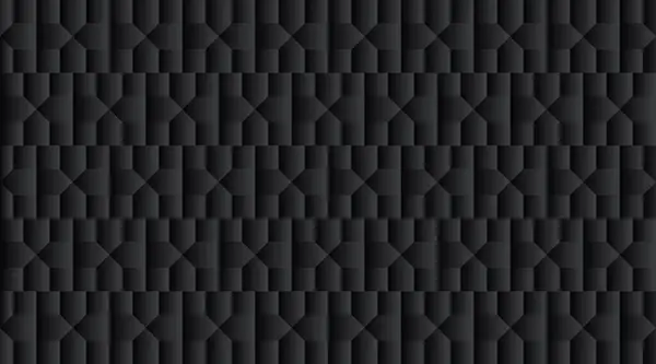 Absztrakt Fekete Geometriai Háttér Minta Tervezés Poligonális Formák — Stock Vector