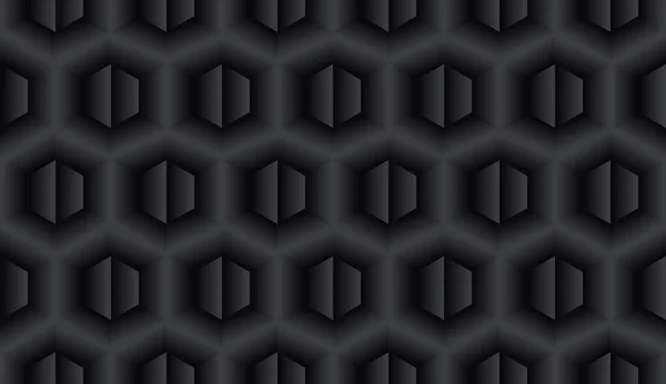 Abstract Zwart Geometrische Achtergrond Patroon Ontwerp Veelhoekige Vormen — Stockvector