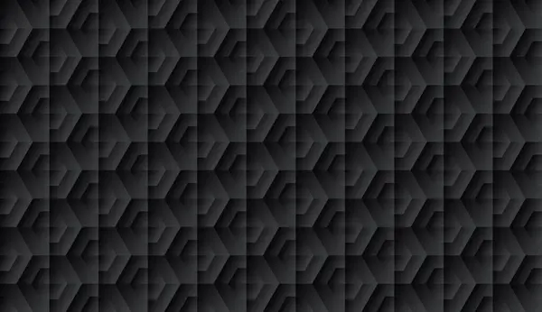 Absztrakt Fekete Geometriai Háttér Minta Tervezés Poligonális Formák — Stock Vector