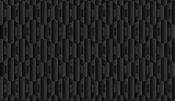 抽象的なブラック幾何学的背景パターンデザイン多角形 — ストックベクタ