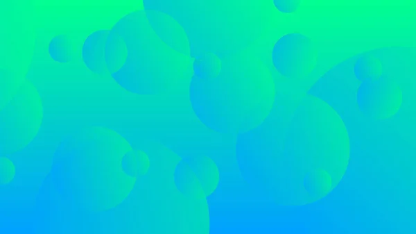 Зеленый Синий Абстрактные Круги Градиентный Графический Фон Оформления Шаблона Баннера — стоковый вектор