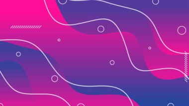 Mor ve kırmızı eğimli dinamik sıvı broşür broşür afişi için soyut arkaplan şekilleri