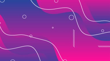 Mor ve kırmızı eğimli dinamik sıvı broşür broşür afişi için soyut arkaplan şekilleri