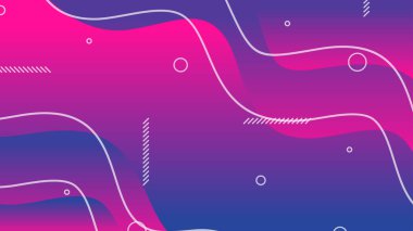 Mor ve kırmızı eğimli dinamik sıvı broşür broşür afişi için soyut arkaplan şekilleri