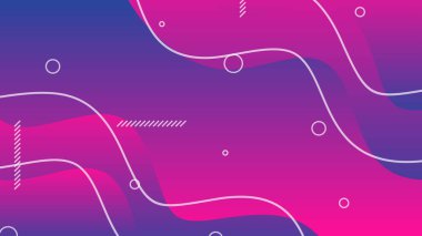 Mor ve kırmızı eğimli dinamik sıvı broşür broşür afişi için soyut arkaplan şekilleri