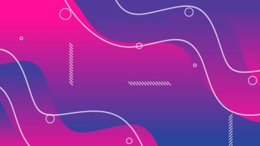 Mor ve kırmızı eğimli dinamik sıvı broşür broşür afişi için soyut arkaplan şekilleri