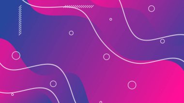 Mor ve kırmızı eğimli dinamik sıvı broşür broşür afişi için soyut arkaplan şekilleri