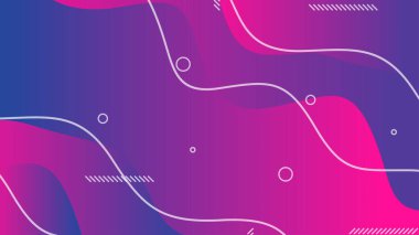 Mor ve kırmızı eğimli dinamik sıvı broşür broşür afişi için soyut arkaplan şekilleri