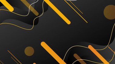Modern moda soyut arka plan siyah ve sarı renkler. Moda geometrik modern tasarım arka planı