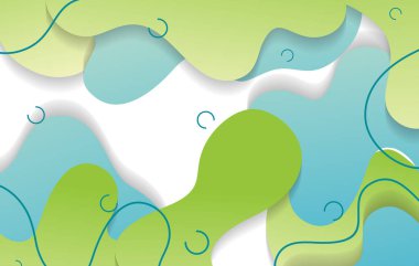 Broşür el ilanı şablonu için soyut gradyan dinamik sıvı arka plan tasarımını şekillendirir