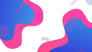 Soyut renkli geometrik arkaplan. Sıvı renk arkaplan tasarımı. Akışkan şekiller bileşimi