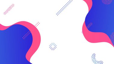 Soyut renkli geometrik arkaplan. Sıvı renk arkaplan tasarımı. Akışkan şekiller bileşimi