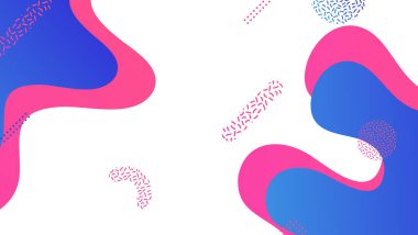 Soyut renkli geometrik arkaplan. Sıvı renk arkaplan tasarımı. Akışkan şekiller bileşimi