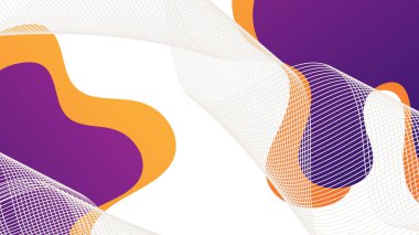 Soyut renkli geometrik arkaplan. Sıvı renk arkaplan tasarımı. Akışkan şekiller bileşimi