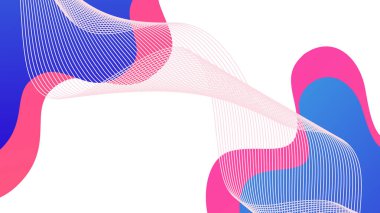 Soyut renkli geometrik arkaplan. Sıvı renk arkaplan tasarımı. Akışkan şekiller bileşimi