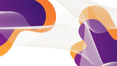 Soyut renkli geometrik arkaplan. Sıvı renk arkaplan tasarımı. Akışkan şekiller bileşimi