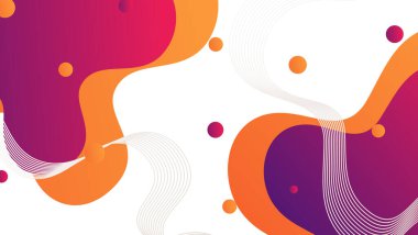 Soyut renkli geometrik arkaplan. Sıvı renk arkaplan tasarımı. Akışkan şekiller bileşimi