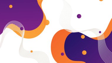 Soyut renkli geometrik arkaplan. Sıvı renk arkaplan tasarımı. Akışkan şekiller bileşimi