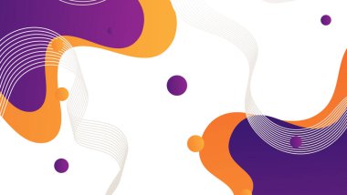 Soyut renkli geometrik arkaplan. Sıvı renk arkaplan tasarımı. Akışkan şekiller bileşimi