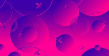 Soyut renkli geometrik arkaplan. Eğimli kırmızı ve mor elementler. Dinamik şekiller bileşimi.