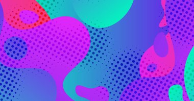 Renkli arka planı olan soyut sıvı dalga arkaplanı. Akışkan dalgalı şekiller tasarımı