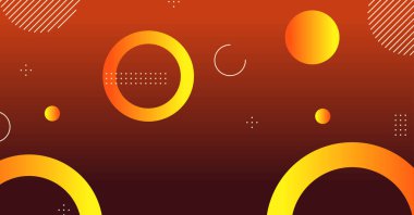 Soyut minimum eğimli geometrik daire arkaplanı. Dinamik şekiller bileşimi