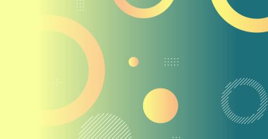 Soyut minimum eğimli geometrik daire arkaplanı. Dinamik şekiller bileşimi