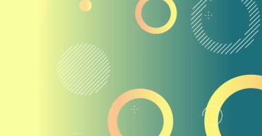 Soyut minimum eğimli geometrik daire arkaplanı. Dinamik şekiller bileşimi