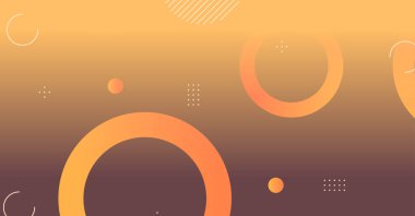 Soyut minimum eğimli geometrik daire arkaplanı. Dinamik şekiller bileşimi