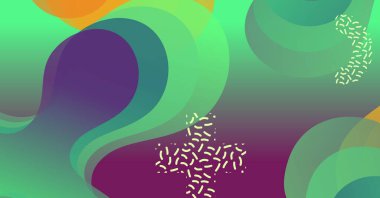 Renkli arka planı olan soyut sıvı dalga arkaplanı. Akışkan dalgalı şekiller tasarımı